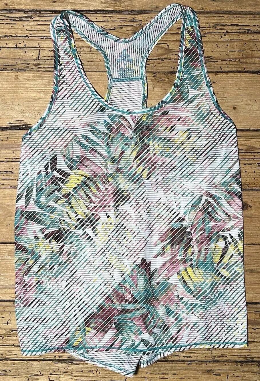 NWOT PrAna Tilko Breezie Workout Tank in Dragonfly Paradise Size M EUC
